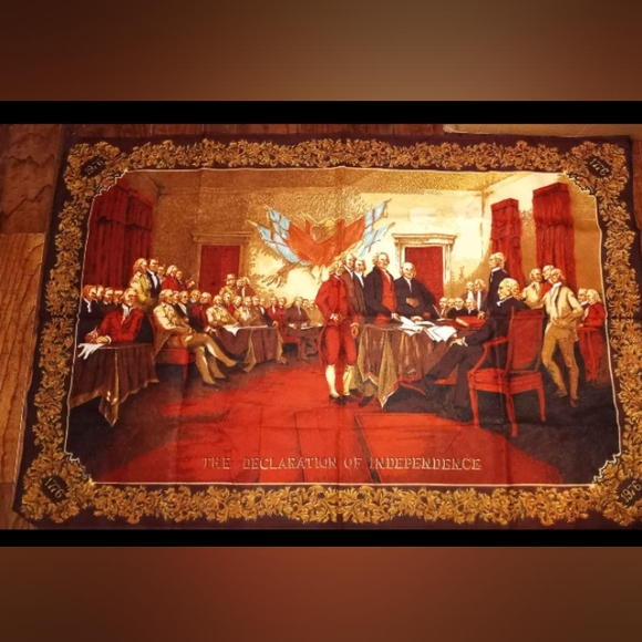 Beautiful Vintage 1976 Tapestry Signing of the 1876 Declaration of Independence. - Picture 1 of 10